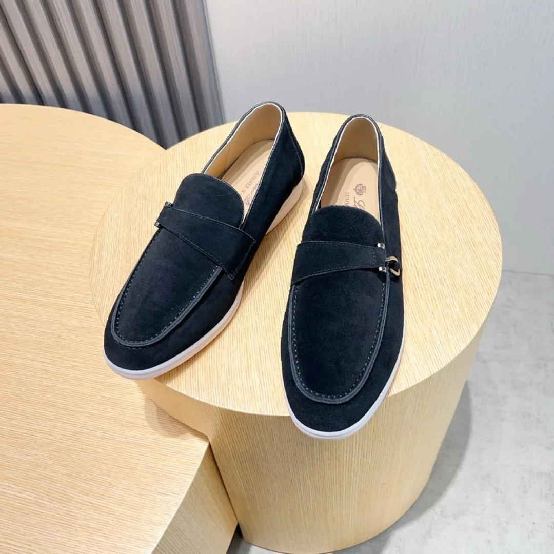 Men's Men's Shoes💰Men's Shoes💰440💰[loro piana] Couple's Style - The new moccasins are made of water-repellent treated suede uppers with rubber soles, a classic. The complex craftsmanship and meticulous structure make the shoes light and soft, allowing you to walk comfortably and freely. Perfect for wearing at the beach or out in the water during the summer. Women’s size: 35-40 Men’s size: 38-45